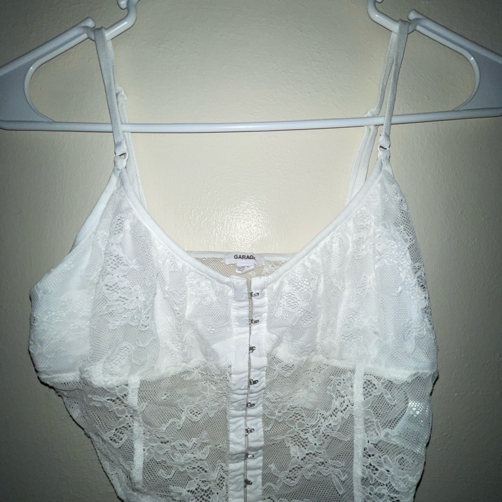 White Lace Camisole Top